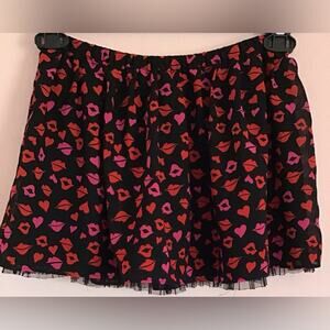 Total Girl Skirt black pink red skirt size large